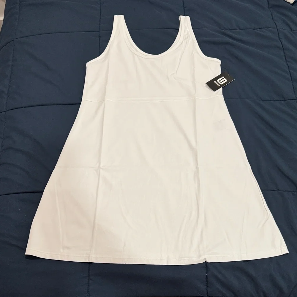 Ideology White Sleeveless Mini Dress NWT. Medium - Picture 5 of 5
